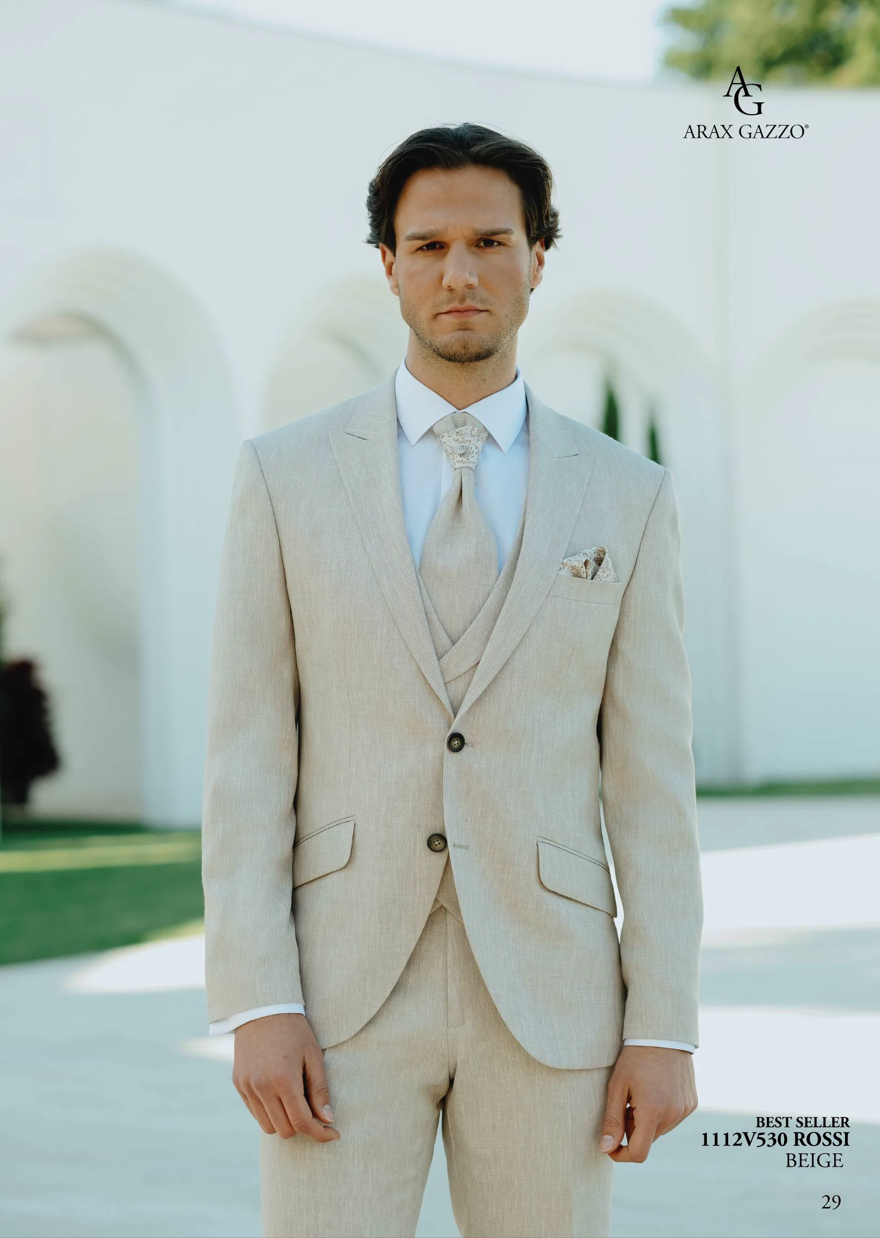 Fato de noivo Rossi Beige — Arax Gazzo