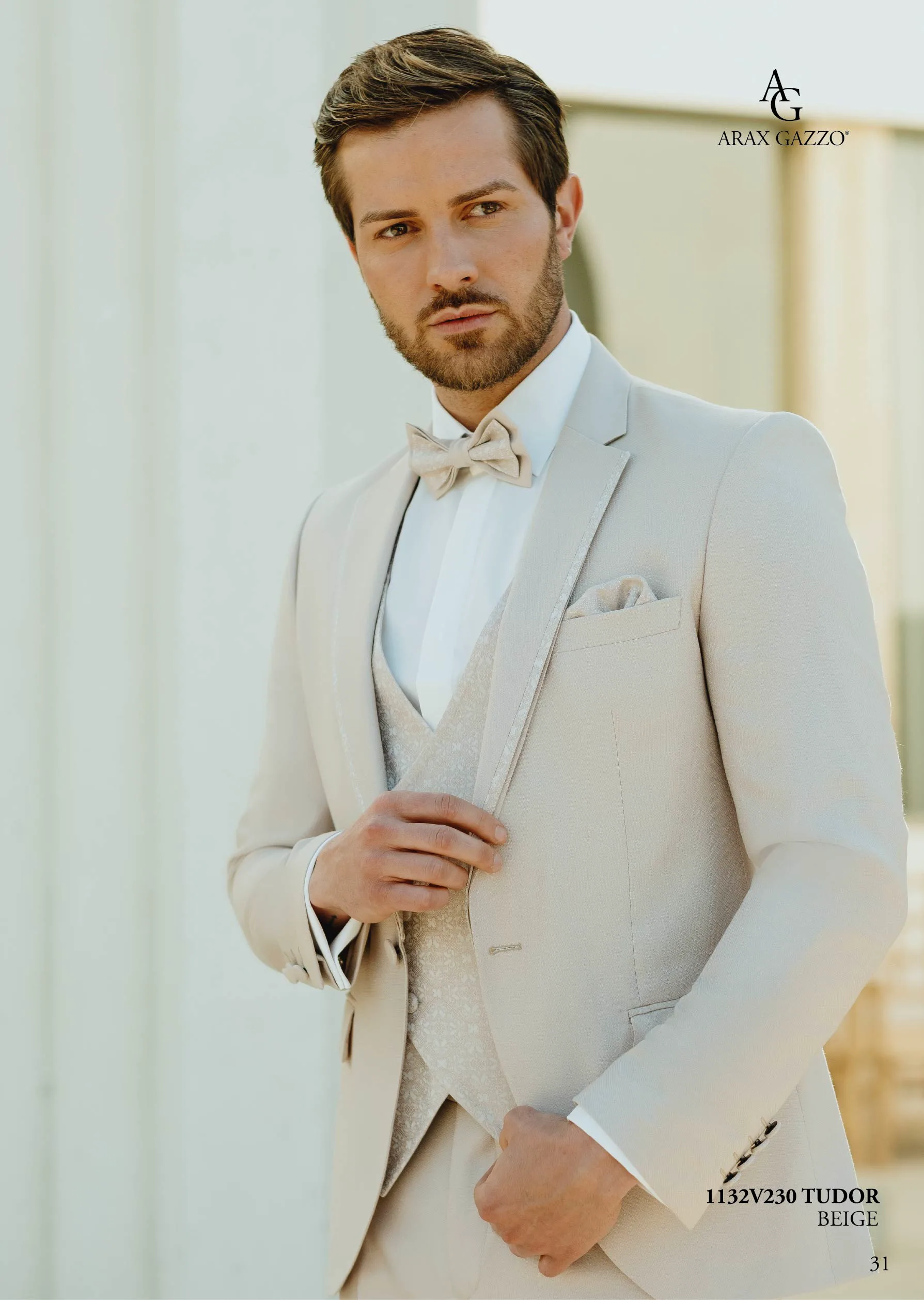 Fato de noivo Arax Gazzo — Tudor Beige